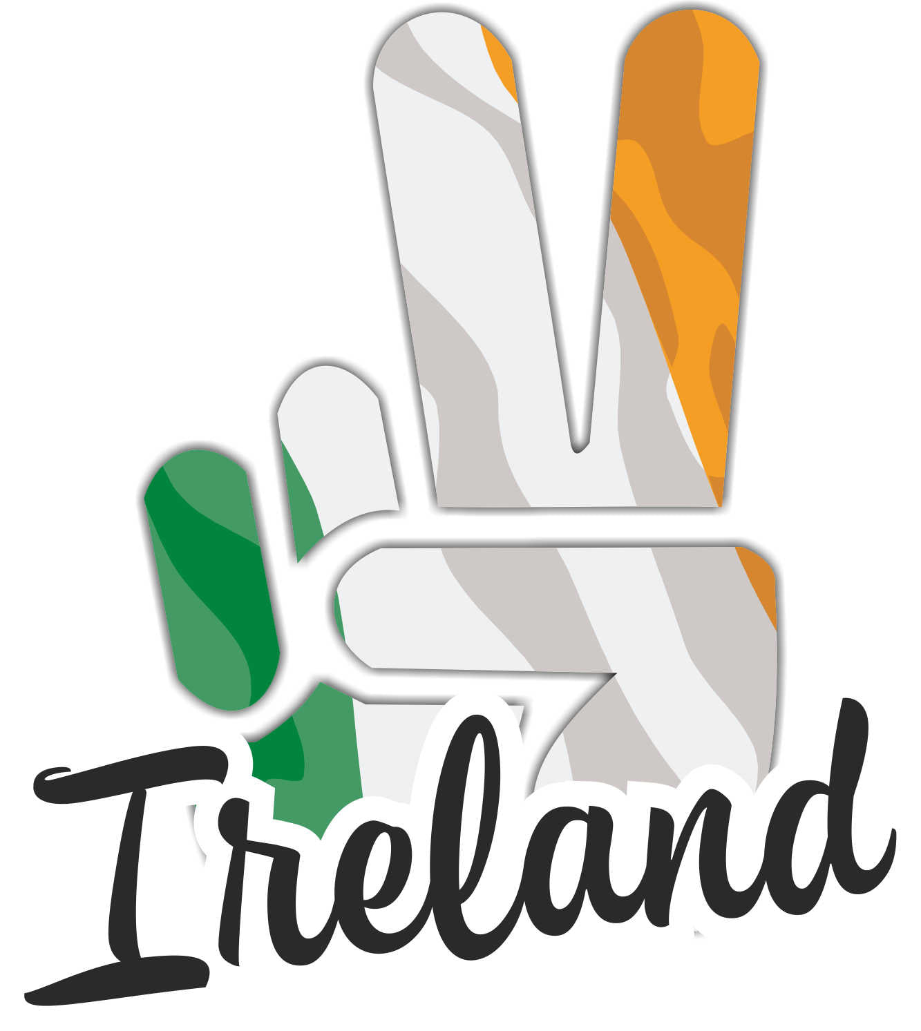 Aufkleber - Autoaufkleber - Ireland - Victory - Sieg - Heckscheibe