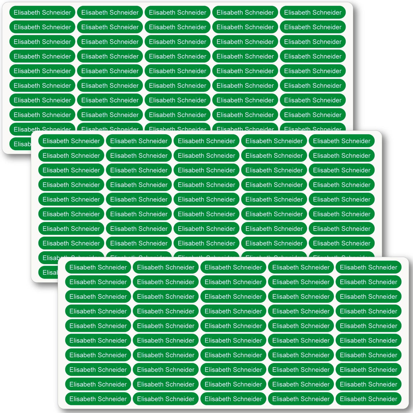 Namensaufkleber für Altenheim, Krankenhaus & Pflegeheim - 36 x 7 mm