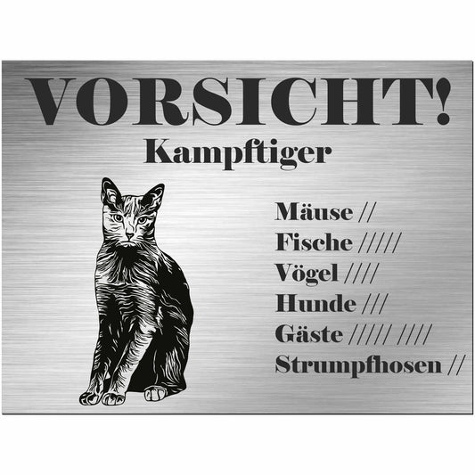 Schild Katze