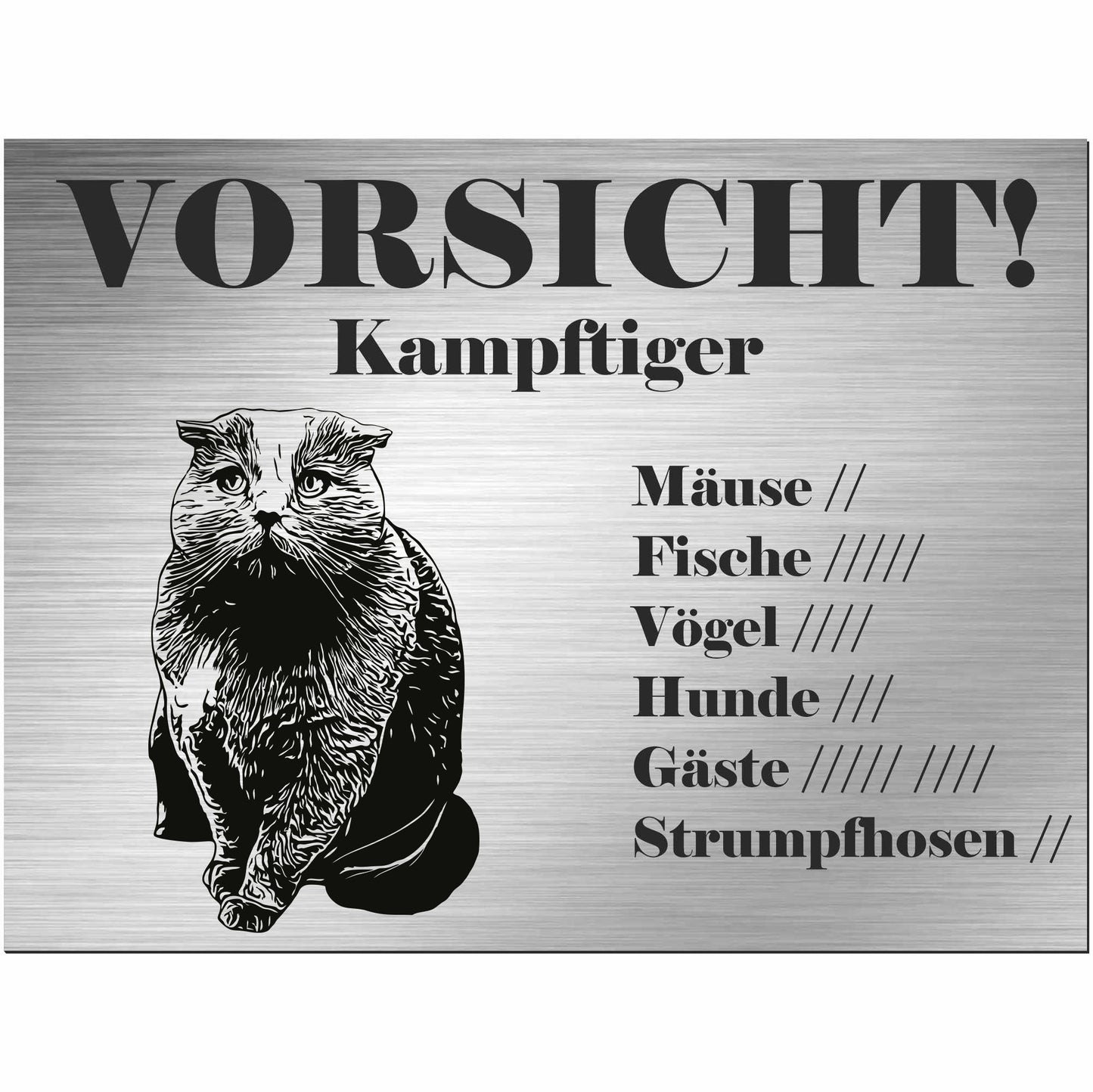 Schild Katze