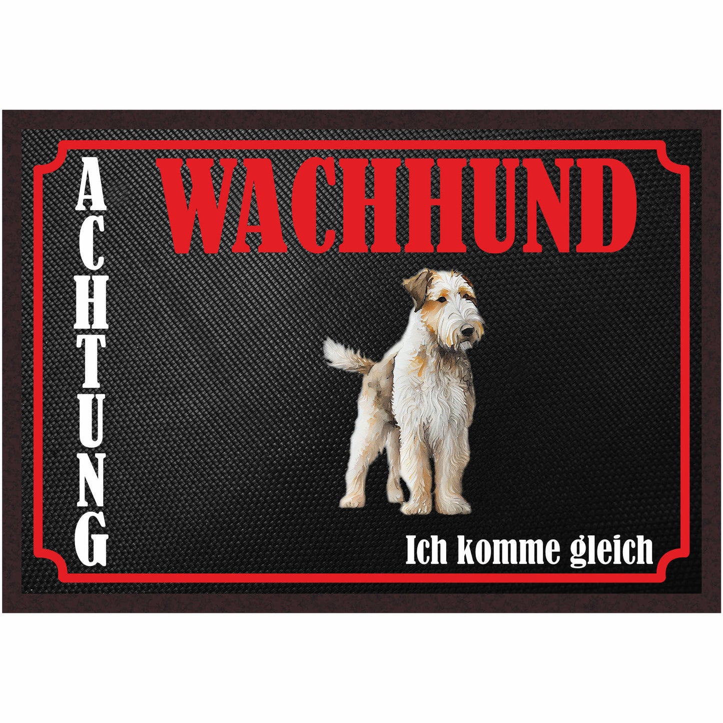 Fussmatte Hund - Airedale Terrier - 50x35 cm mit lustigem Spruch