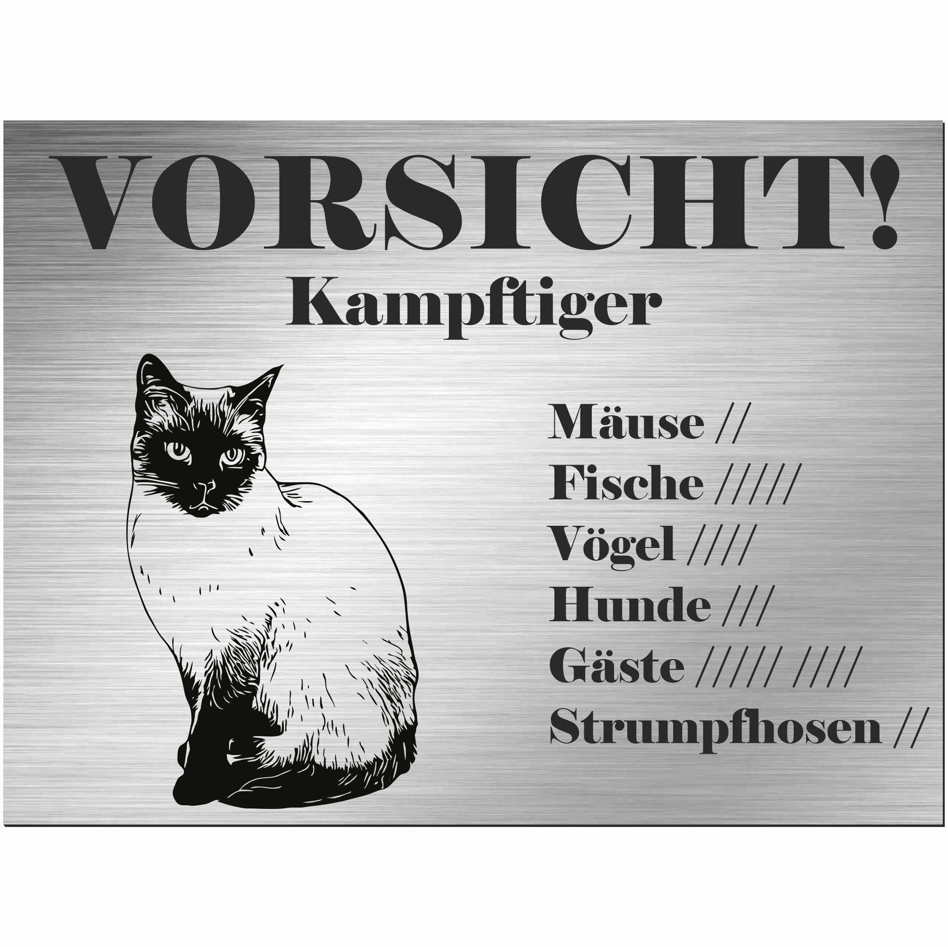 Schild Katze