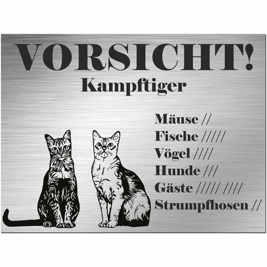 Schild Katze