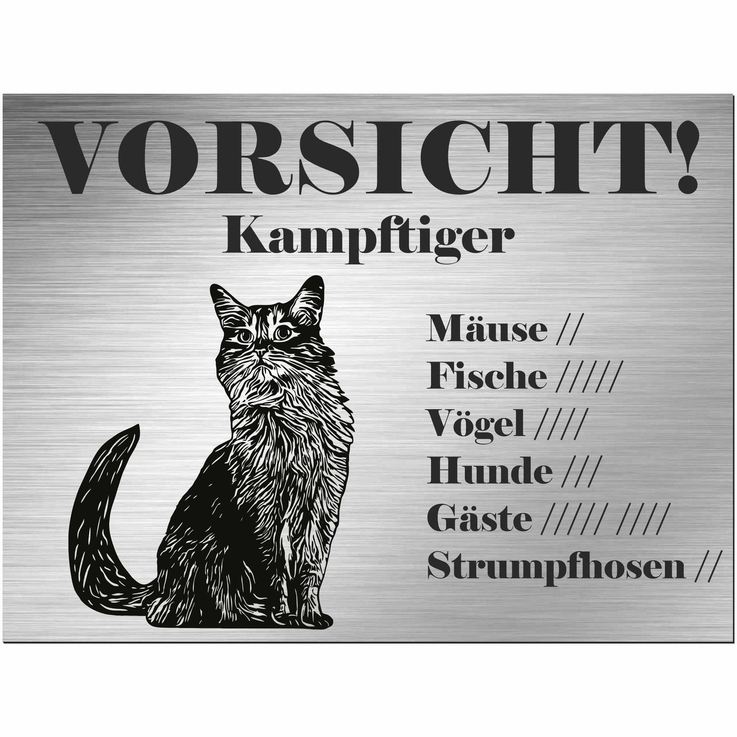 Schild Katze