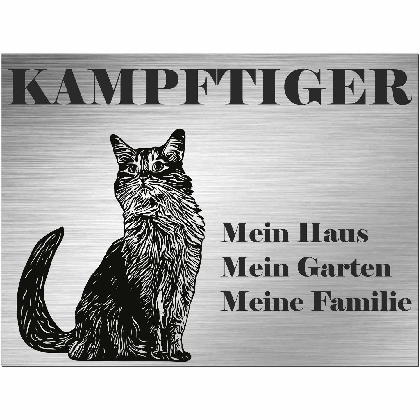 Somalische Katze  - Schild bedruckt - Spruch - Deko Geschenkidee