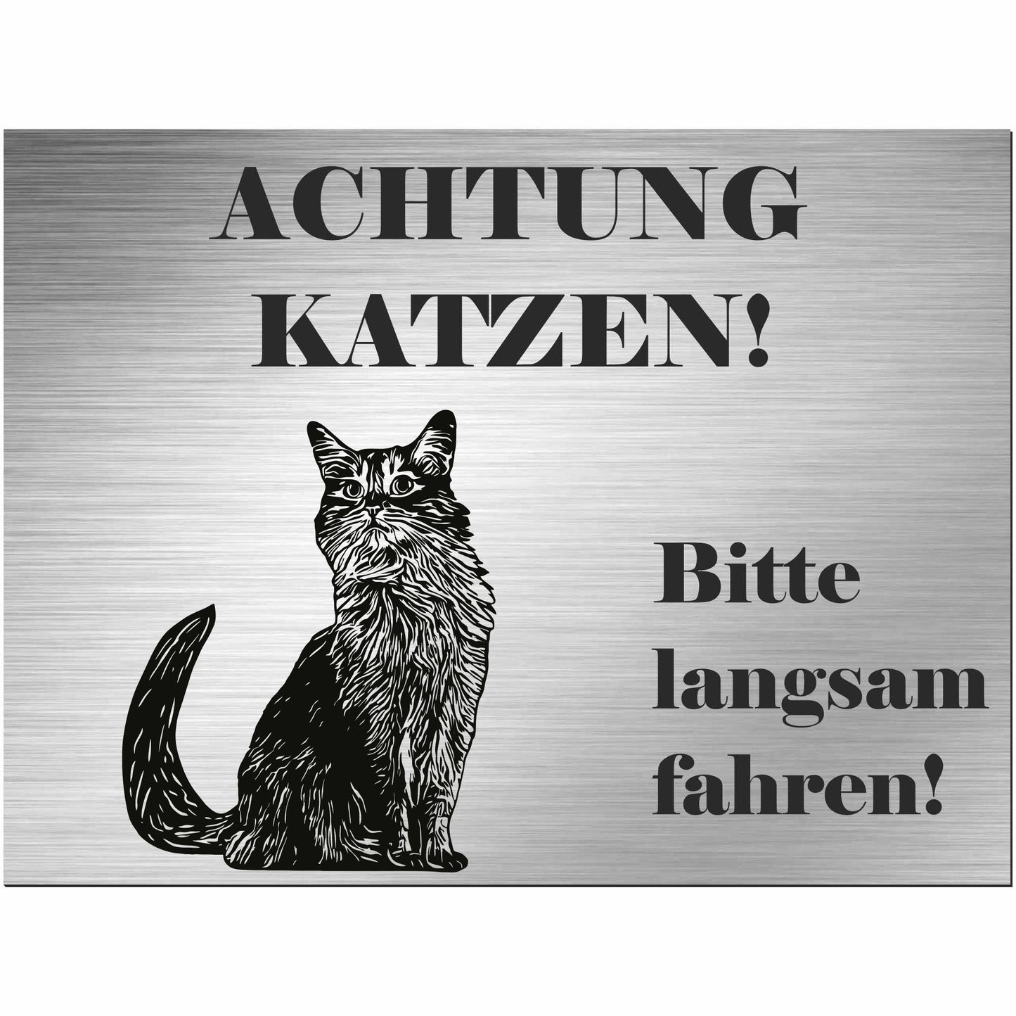 Somalische Katze  - Schild bedruckt - Spruch - Deko Geschenkidee