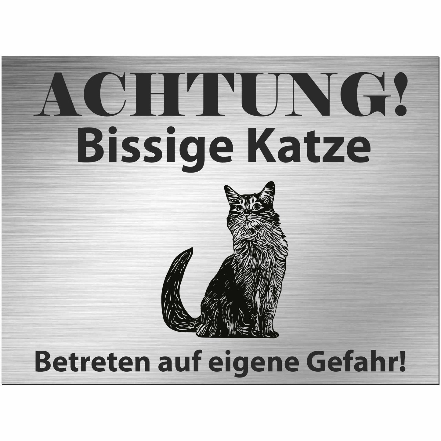 Somalische Katze  - Schild bedruckt - Spruch - Deko Geschenkidee