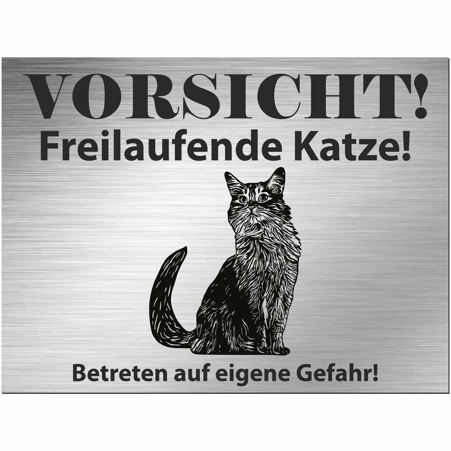 Somalische Katze  - Schild bedruckt - Spruch - Deko Geschenkidee