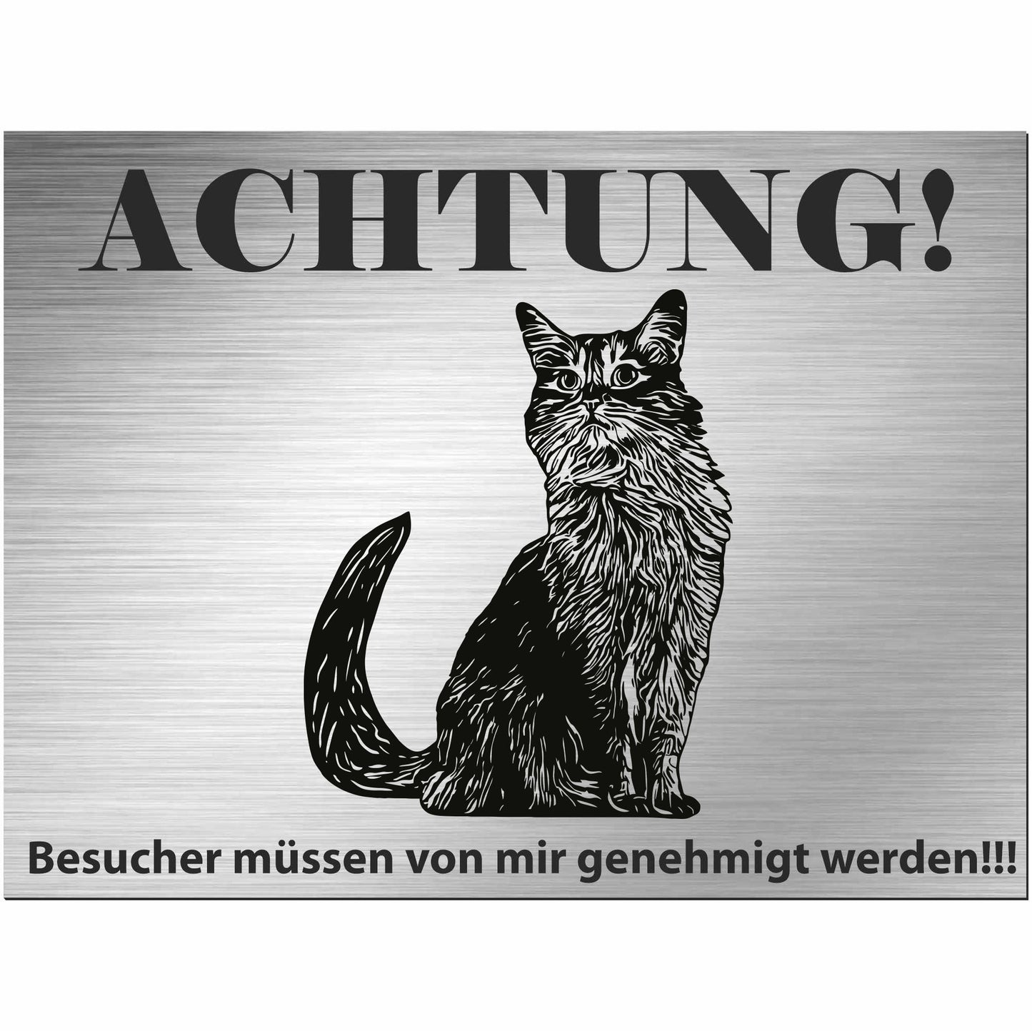 Somalische Katze  - Schild bedruckt - Spruch - Deko Geschenkidee