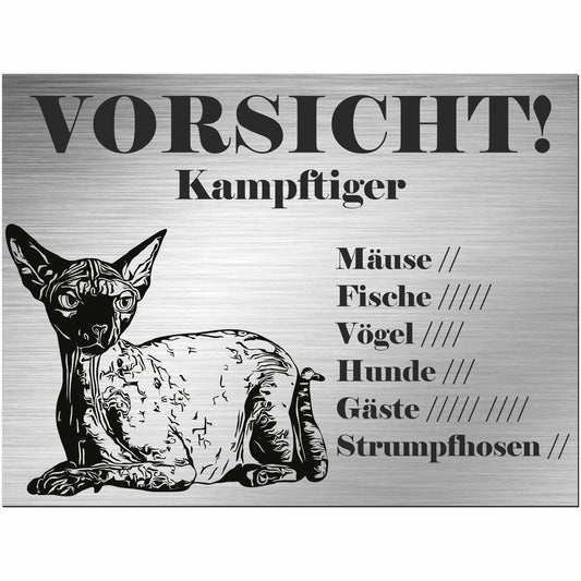 Schild Katze