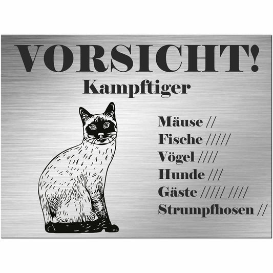 Schild Katze