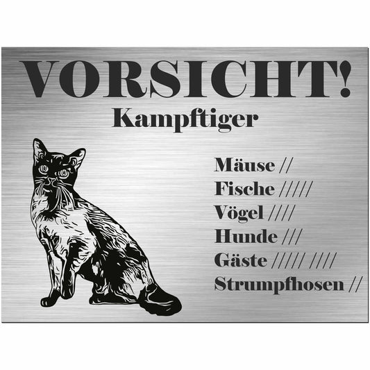 Schild Katze