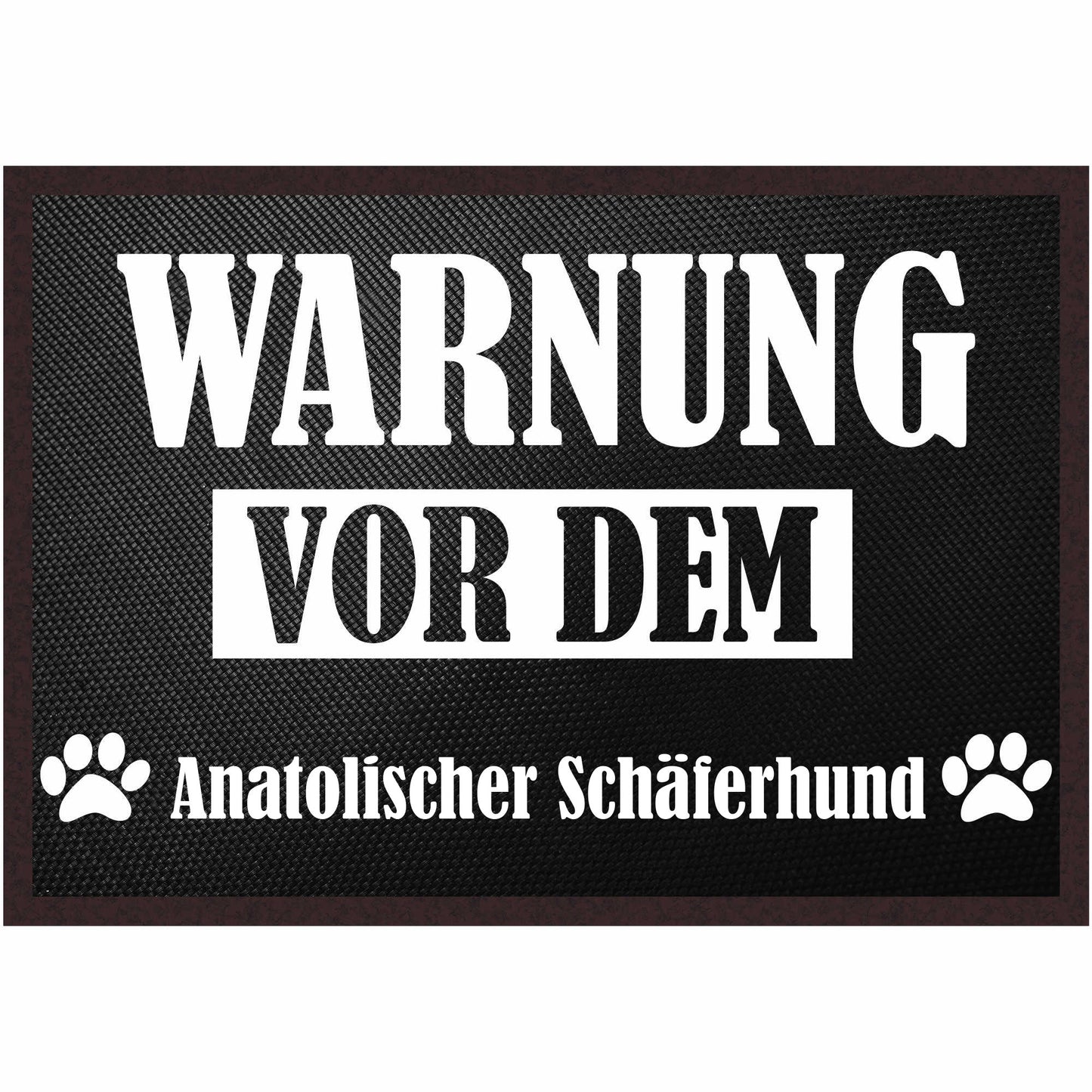 Fussmatte Hund - Anatolischer Schäferhund - 50x35 cm mit lustigem Spruch