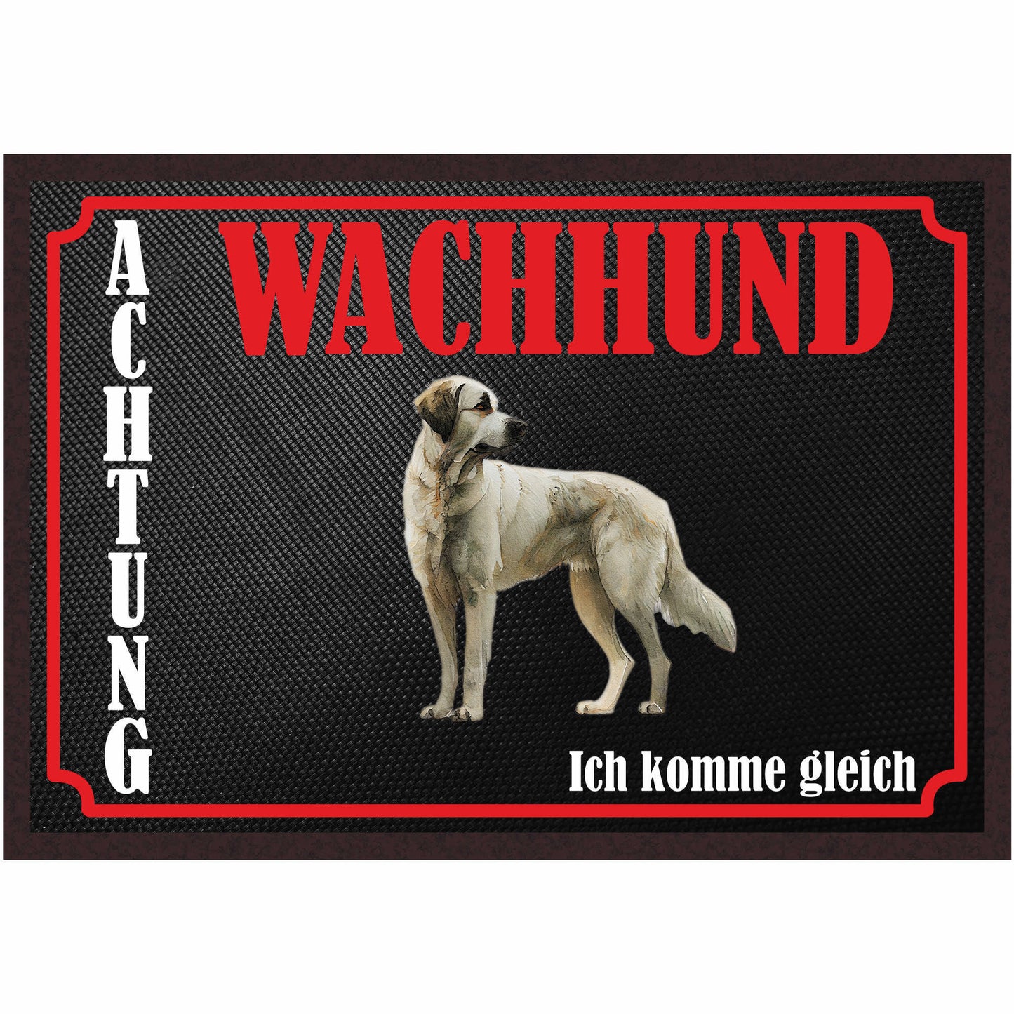 Fussmatte Hund - Anatolischer Schäferhund - 50x35 cm mit lustigem Spruch