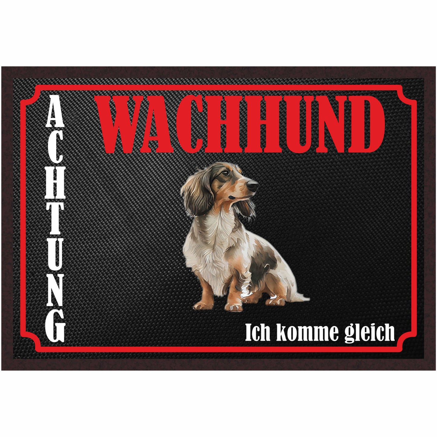 Fussmatte Hund - Dackel - 50x35 cm mit lustigem Spruch