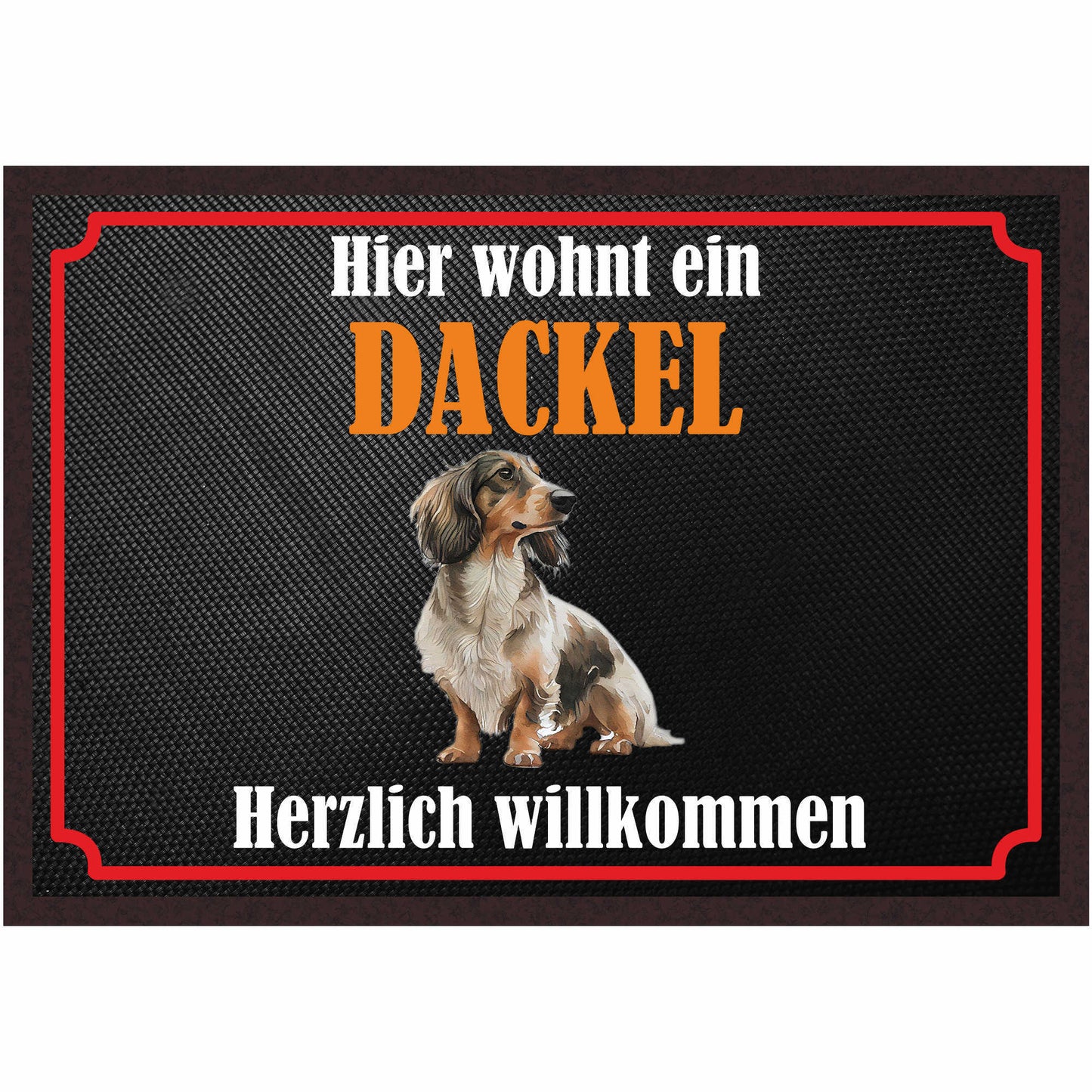 Fussmatte Hund - Dackel - 50x35 cm mit lustigem Spruch