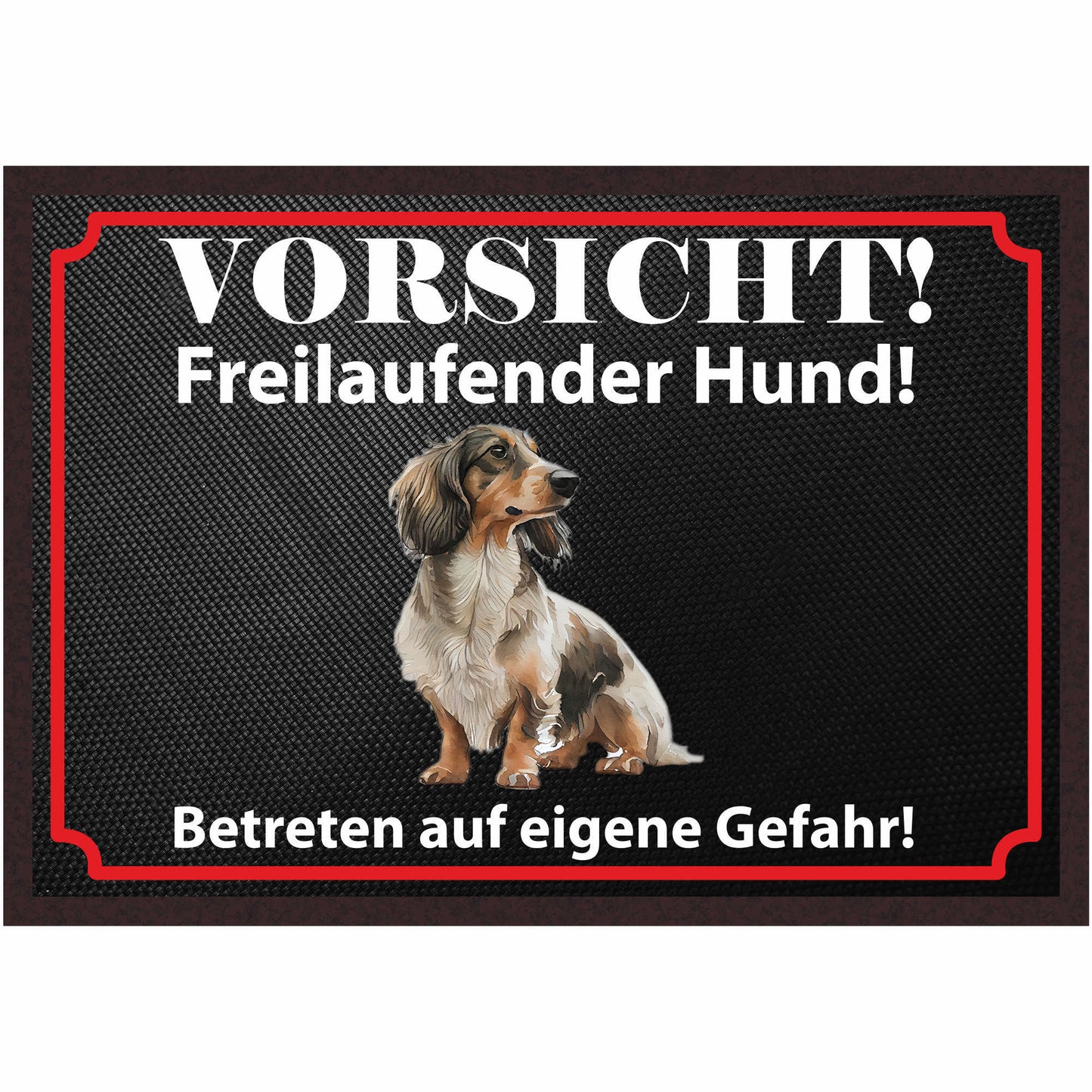 Fussmatte Hund - Dackel - 50x35 cm mit lustigem Spruch