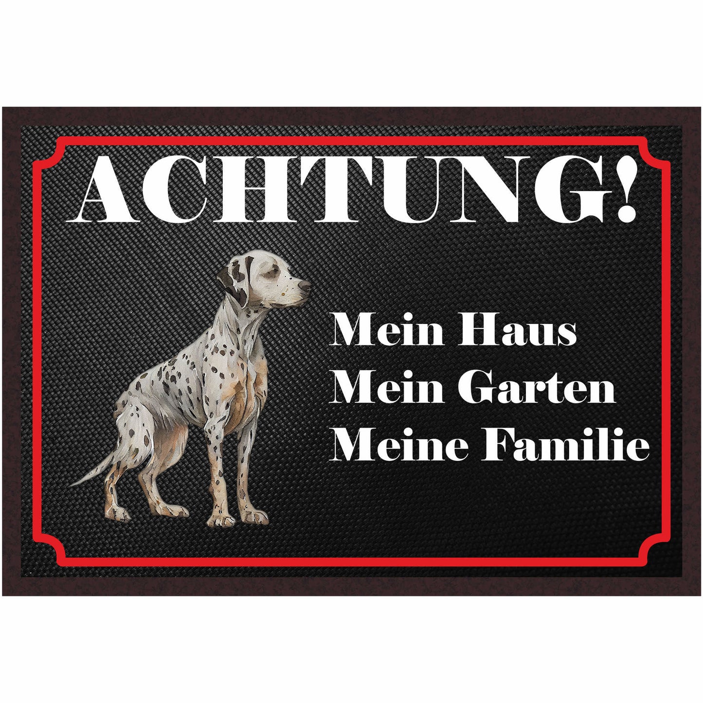 Fussmatte Hund - Dalmatiner - 50x35 cm mit lustigem Spruch