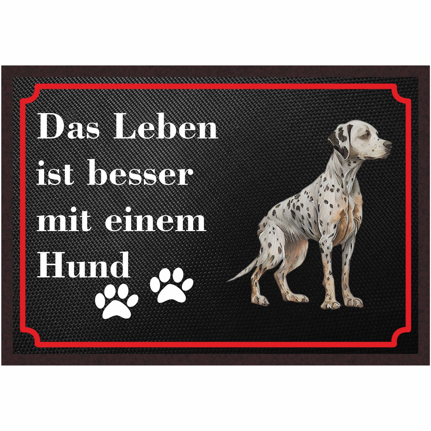 Fussmatte Hund - Dalmatiner - 50x35 cm mit lustigem Spruch