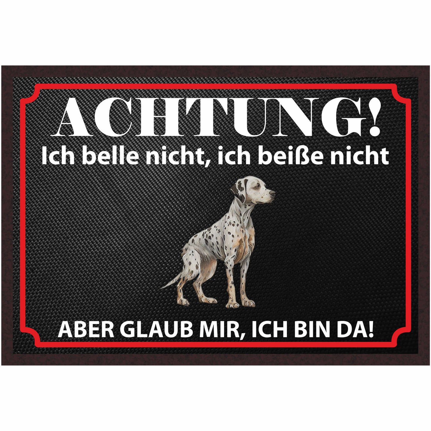 Fussmatte Hund - Dalmatiner - 50x35 cm mit lustigem Spruch