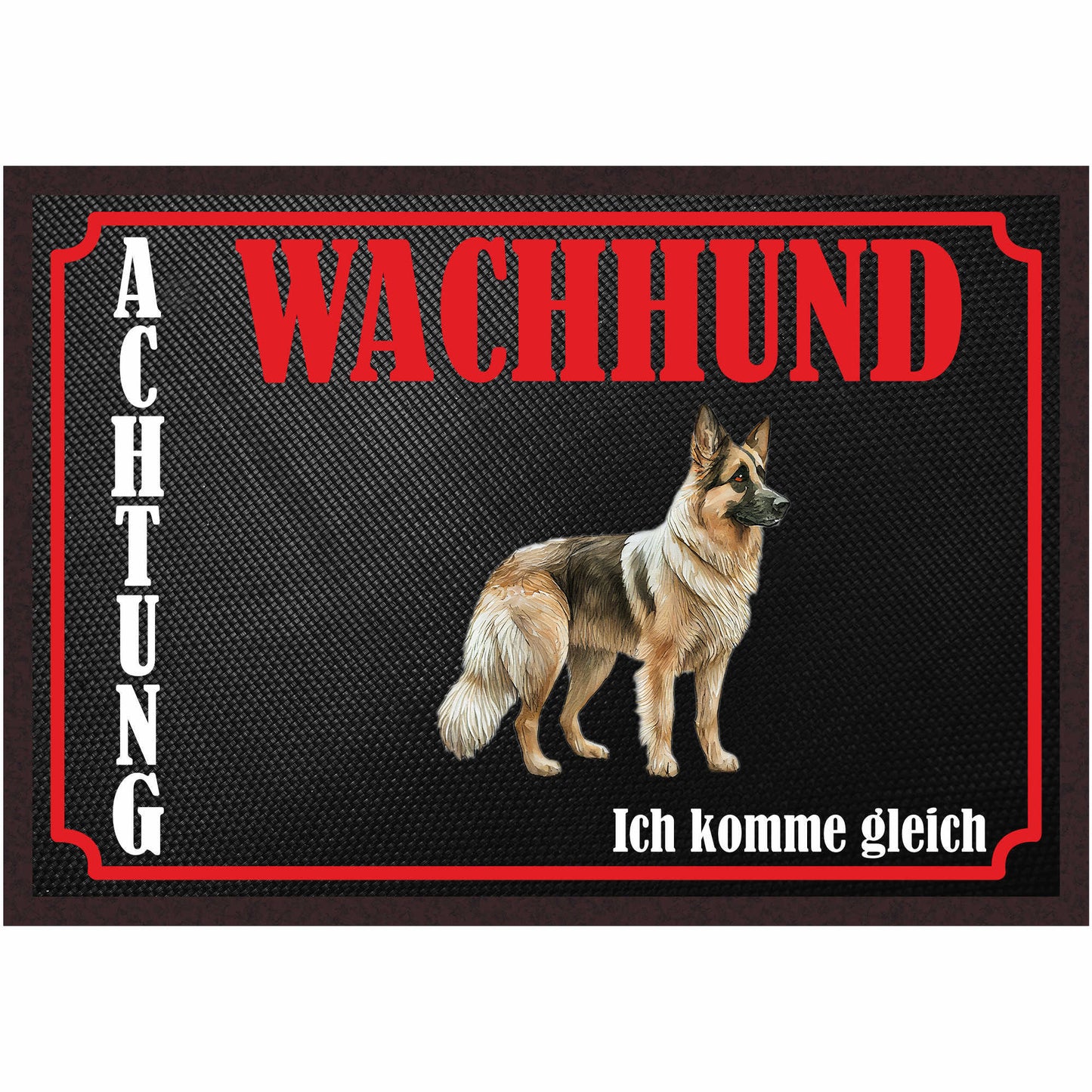 Fussmatte Hund - Deutscher Schäferhund - 50x35 cm mit lustigem Spruch