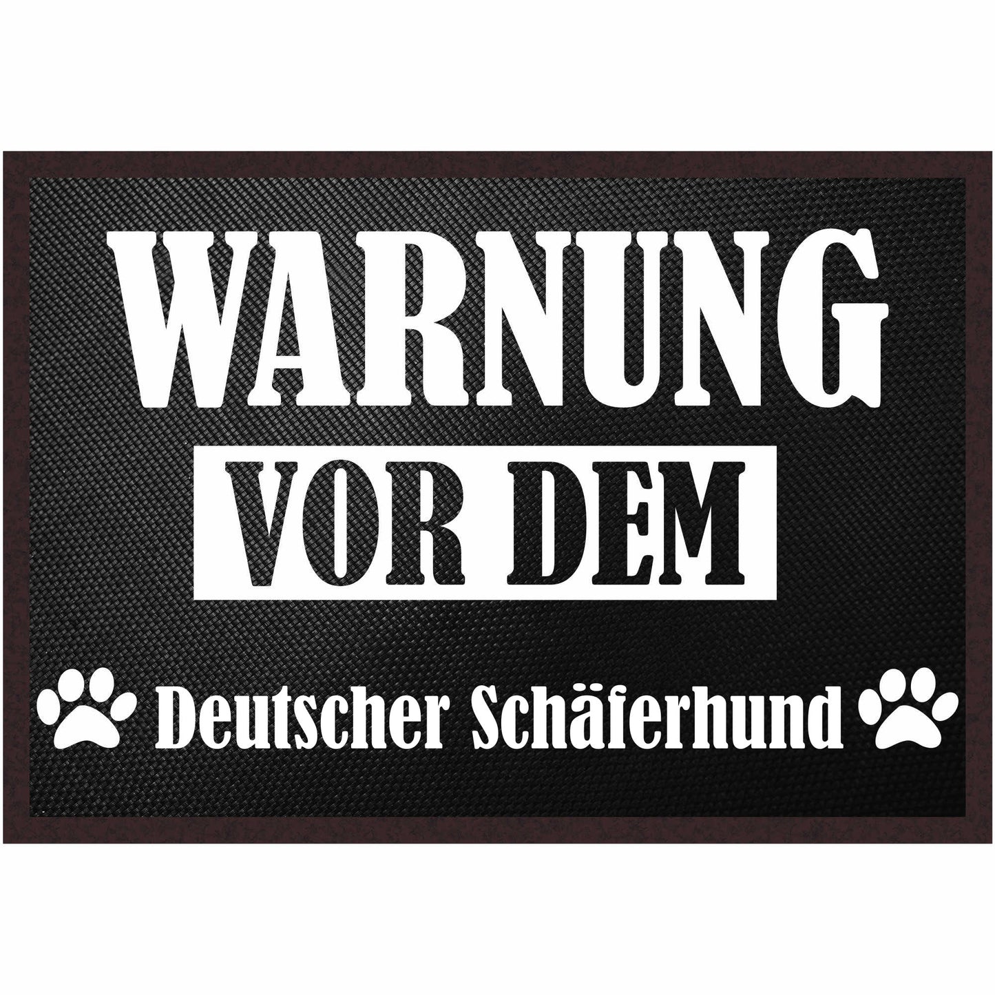 Fussmatte Hund - Deutscher Schäferhund - 50x35 cm mit lustigem Spruch