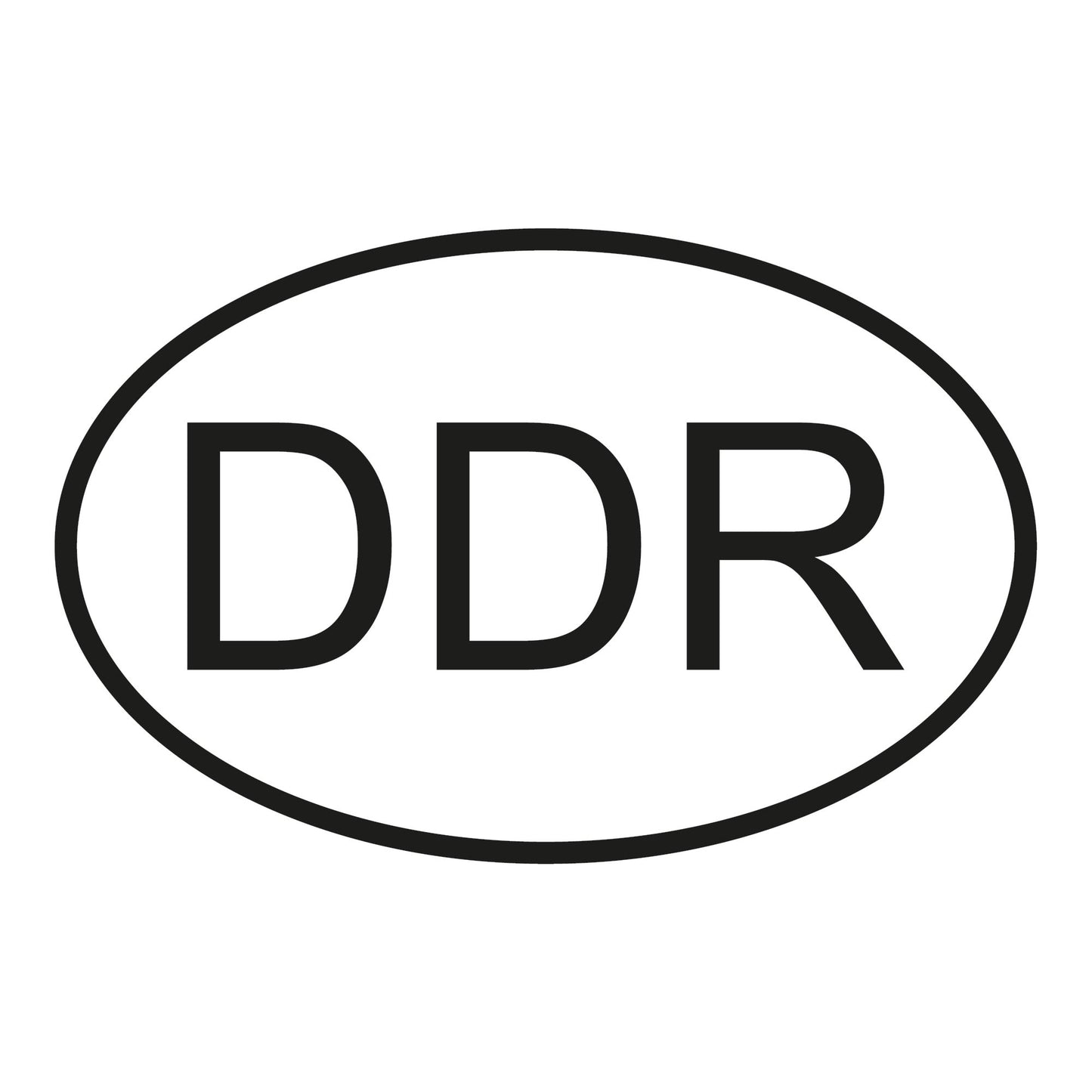 Autoaufkleber - DDR - 160x110 mm