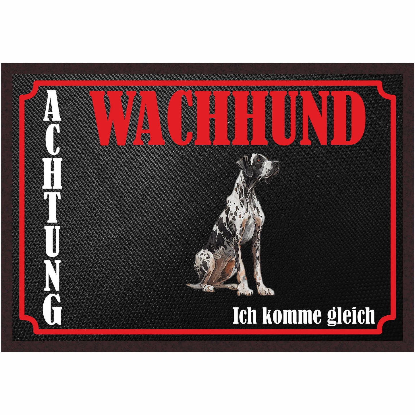 Fussmatte Hund - Deutsche Dogge - 50x35 cm mit lustigem Spruch