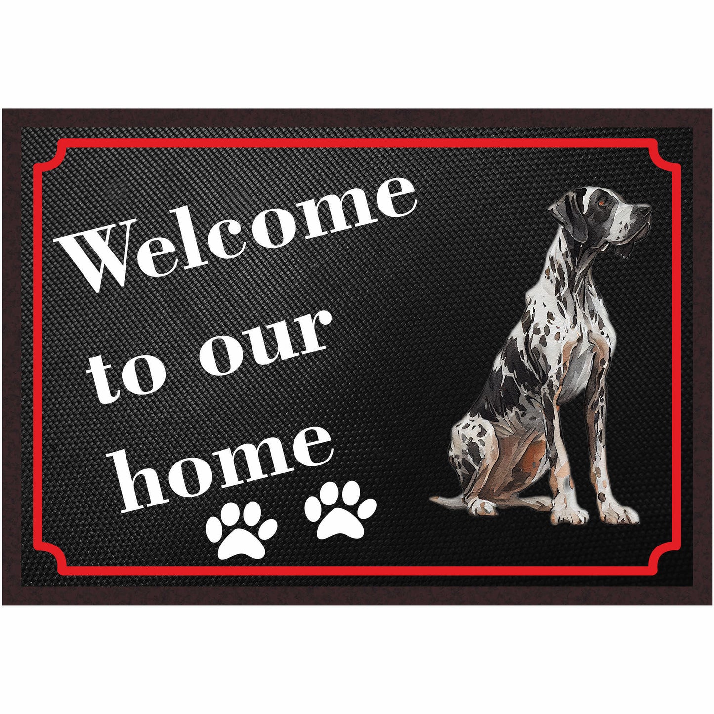 Fussmatte Hund - Deutsche Dogge - 50x35 cm mit lustigem Spruch