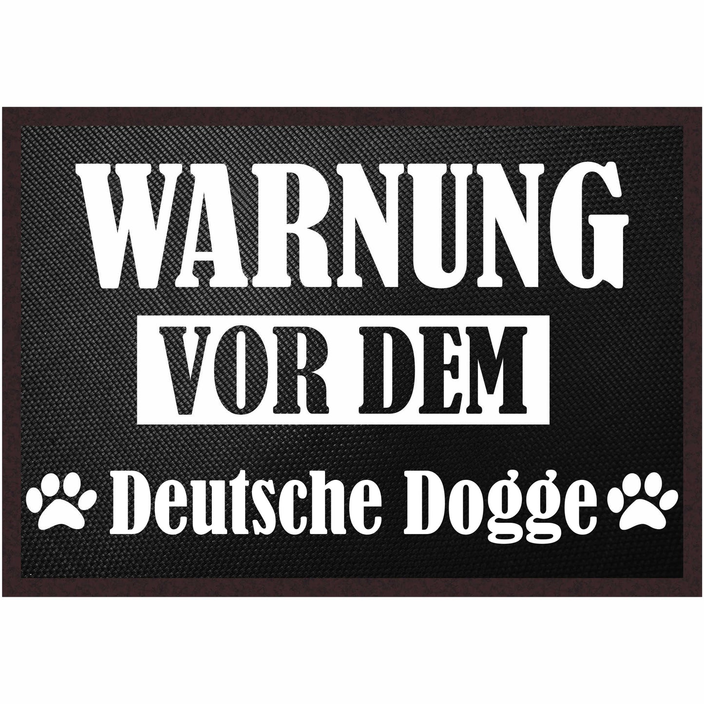 Fussmatte Hund - Deutsche Dogge - 50x35 cm mit lustigem Spruch