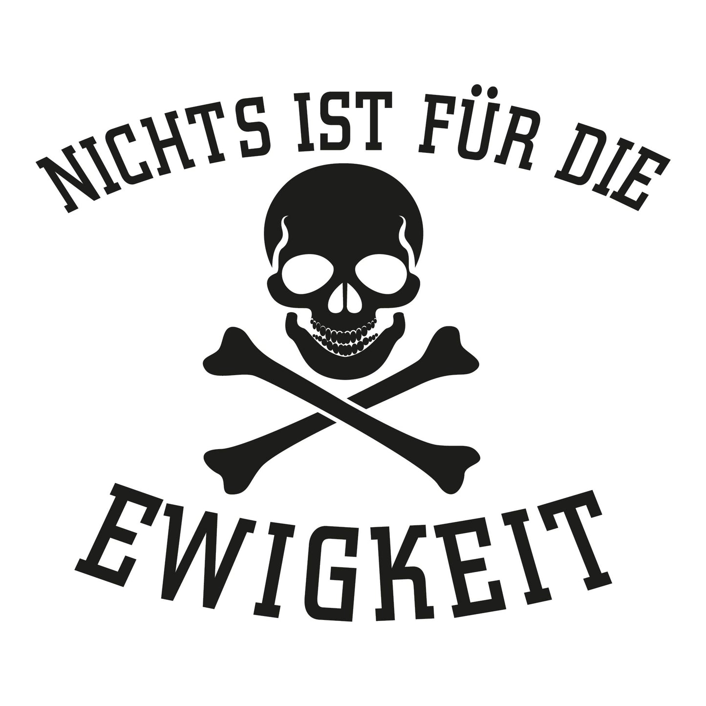 Autoaufkleber - Nichts ist für die Ewigkeit - 130x110 mm