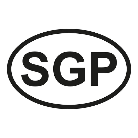 Autoaufkleber - Singapur SGP - 160x110 mm