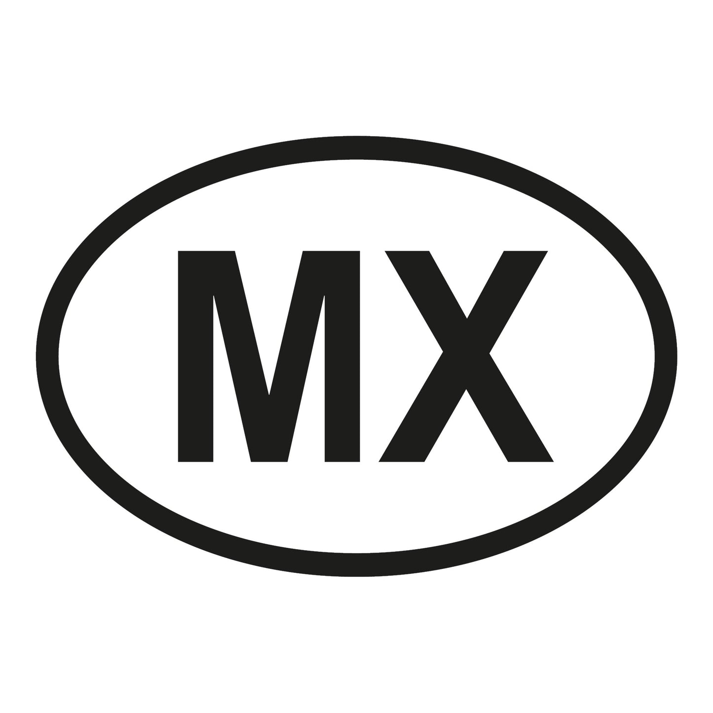 Autoaufkleber - Mexiko MX - 160x110mm
