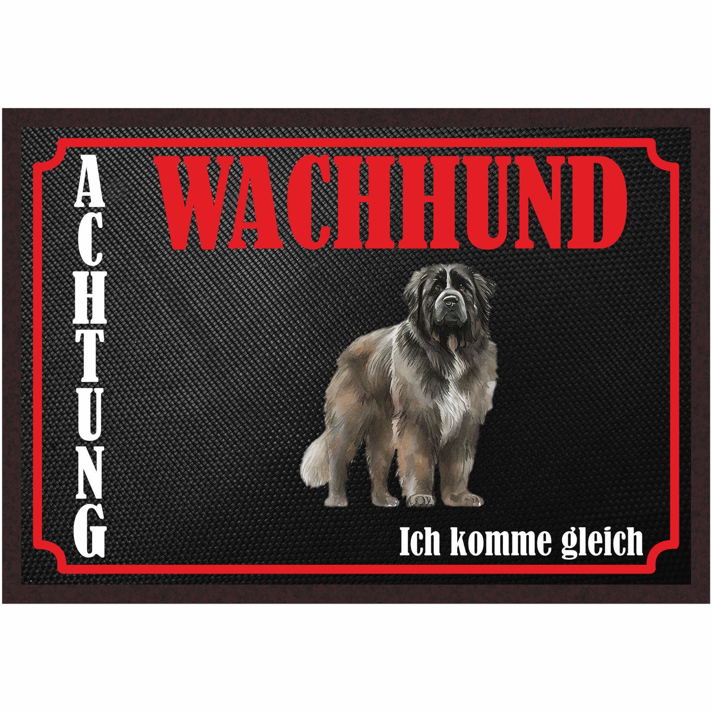 Fussmatte Hund - Neufundländer - 50x35 cm mit lustigem Spruch