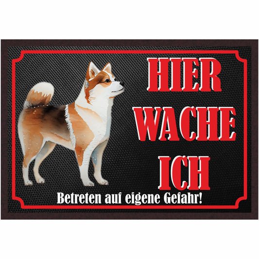 Fussmatte Hund - Shiba Inu - 50x35 cm mit lustigem Spruch