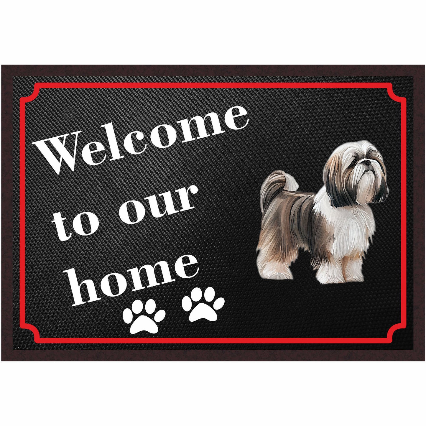 Fussmatte Hund - Shih Tzu - 50x35 cm mit lustigem Spruch