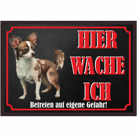 Fussmatte Hund - Chihuahua - 50x35 cm mit lustigem Spruch