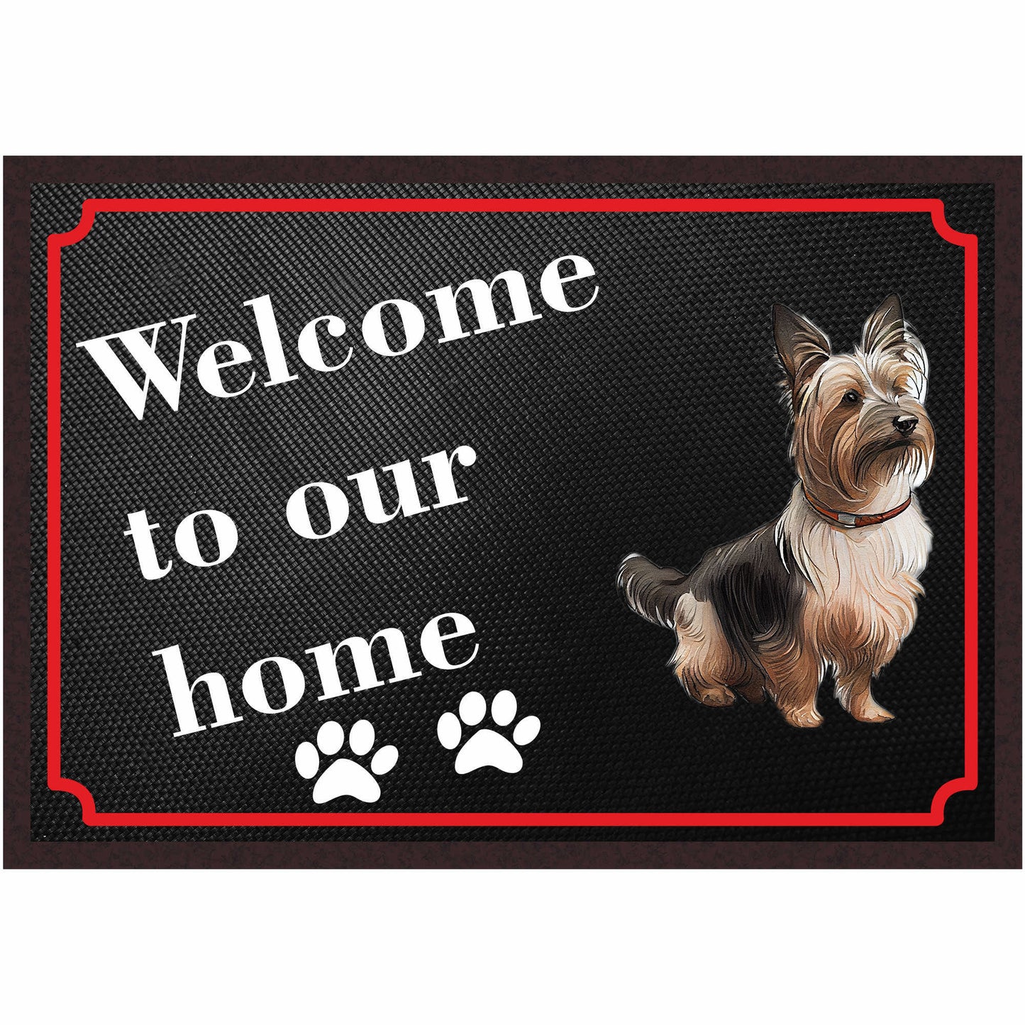 Fussmatte Hund - Yorkshire Terrier - 50x35 cm mit lustigem Spruch