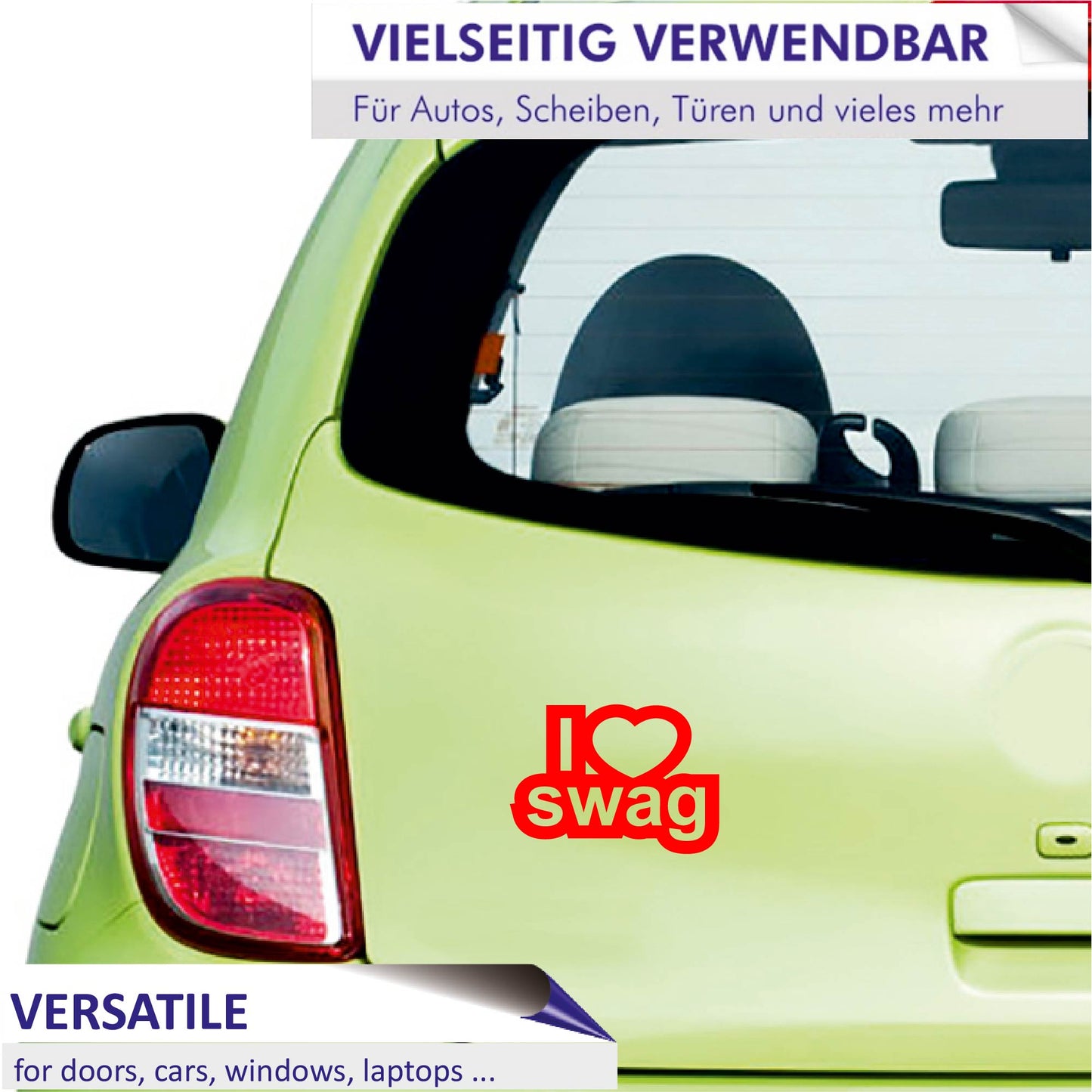 Autoaufkleber - I love swag - 210x150mm