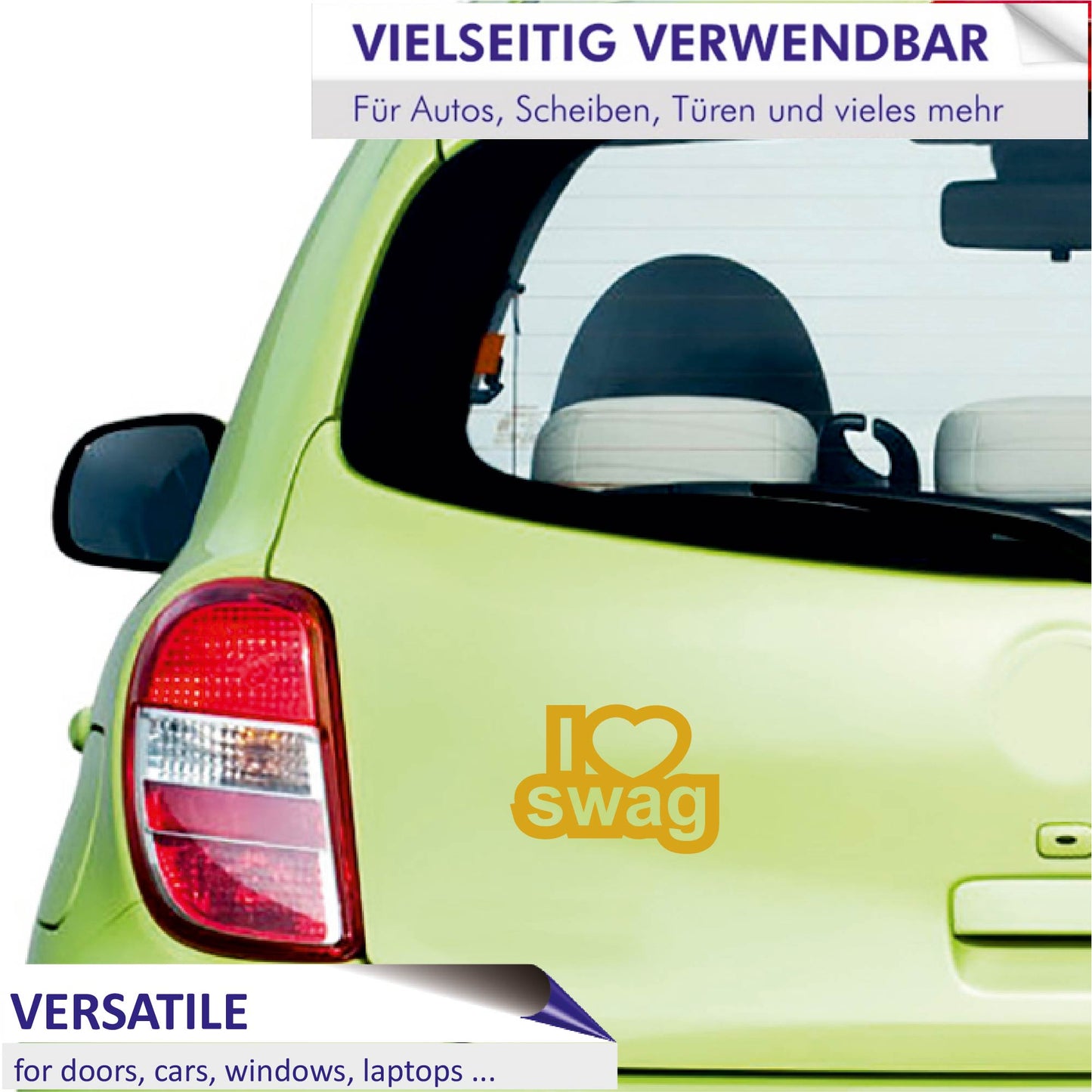 Autoaufkleber - I love swag - 210x150mm