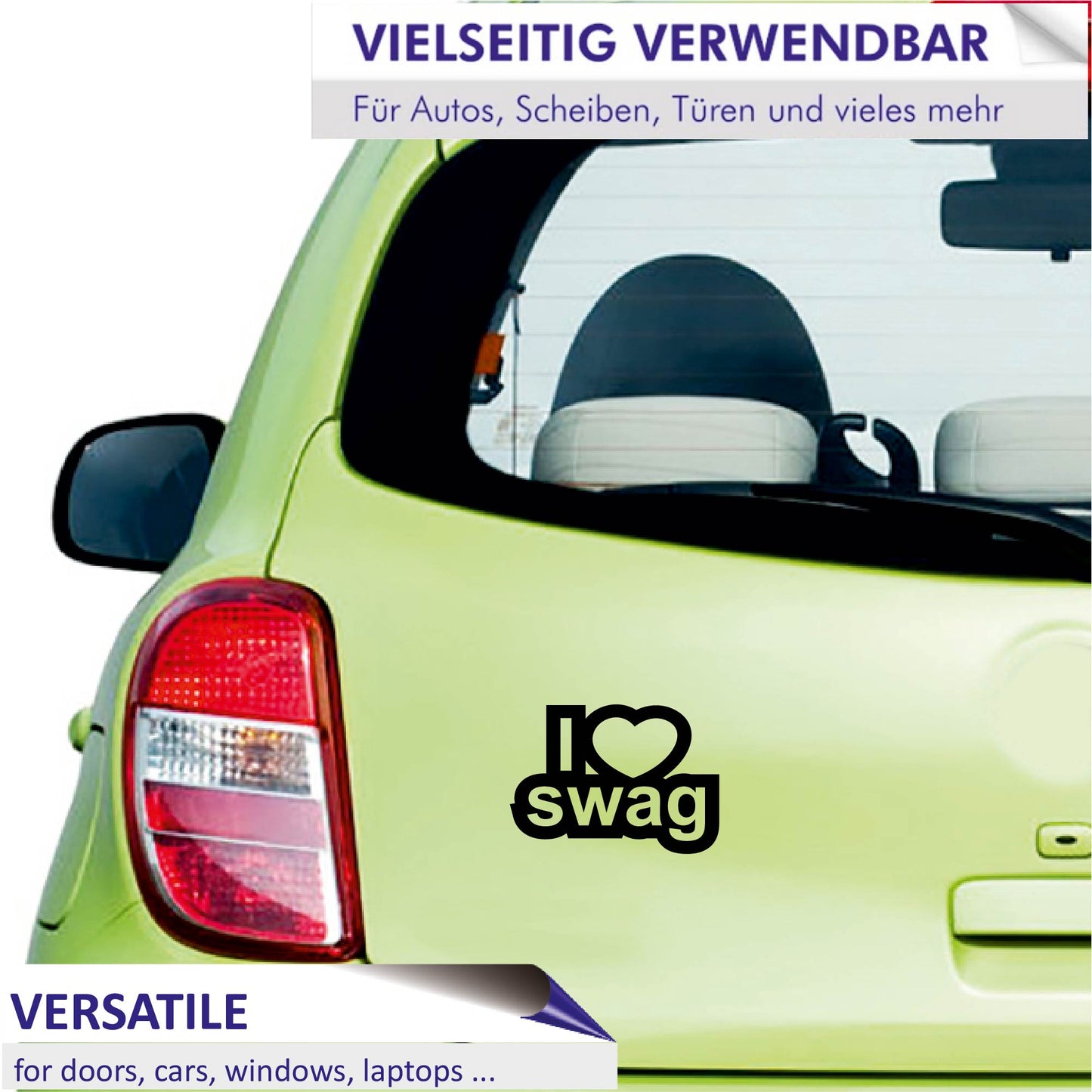 Autoaufkleber - I love swag - 210x150mm