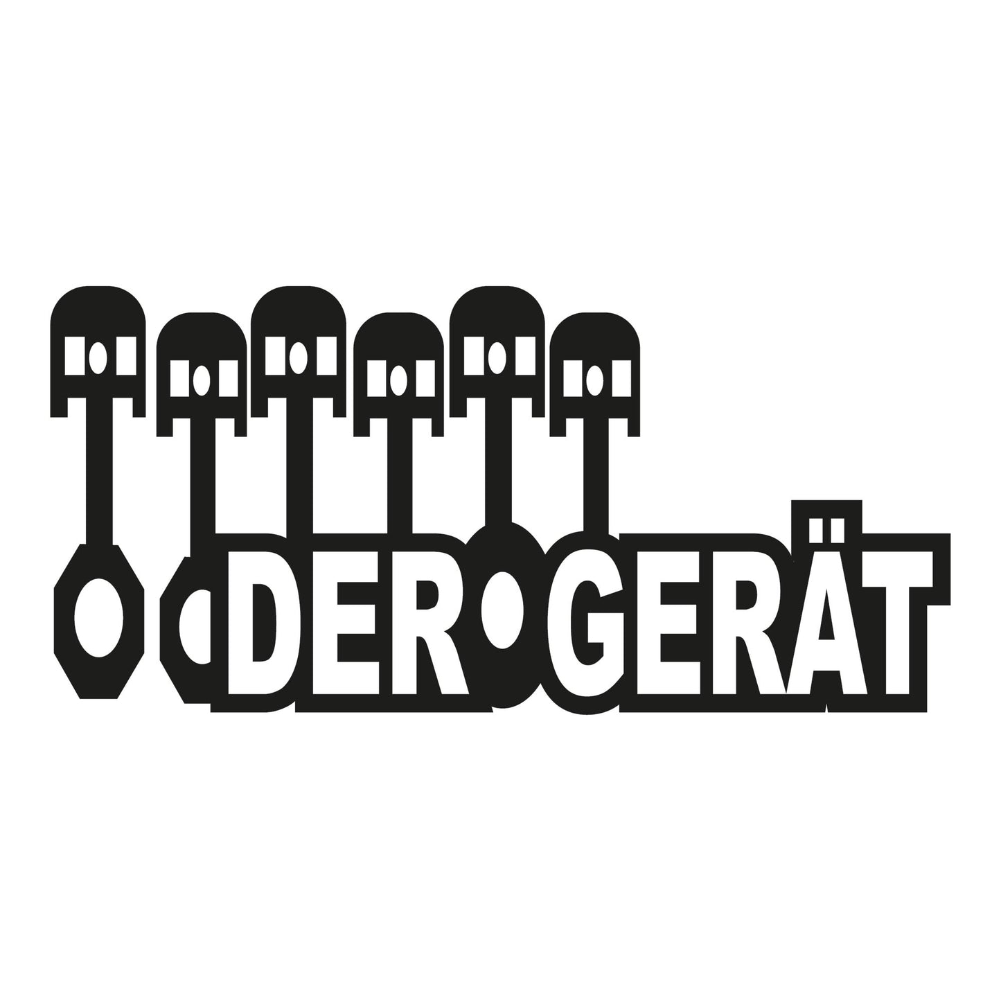 Autoaufkleber - Der Gerät - 210x100mm