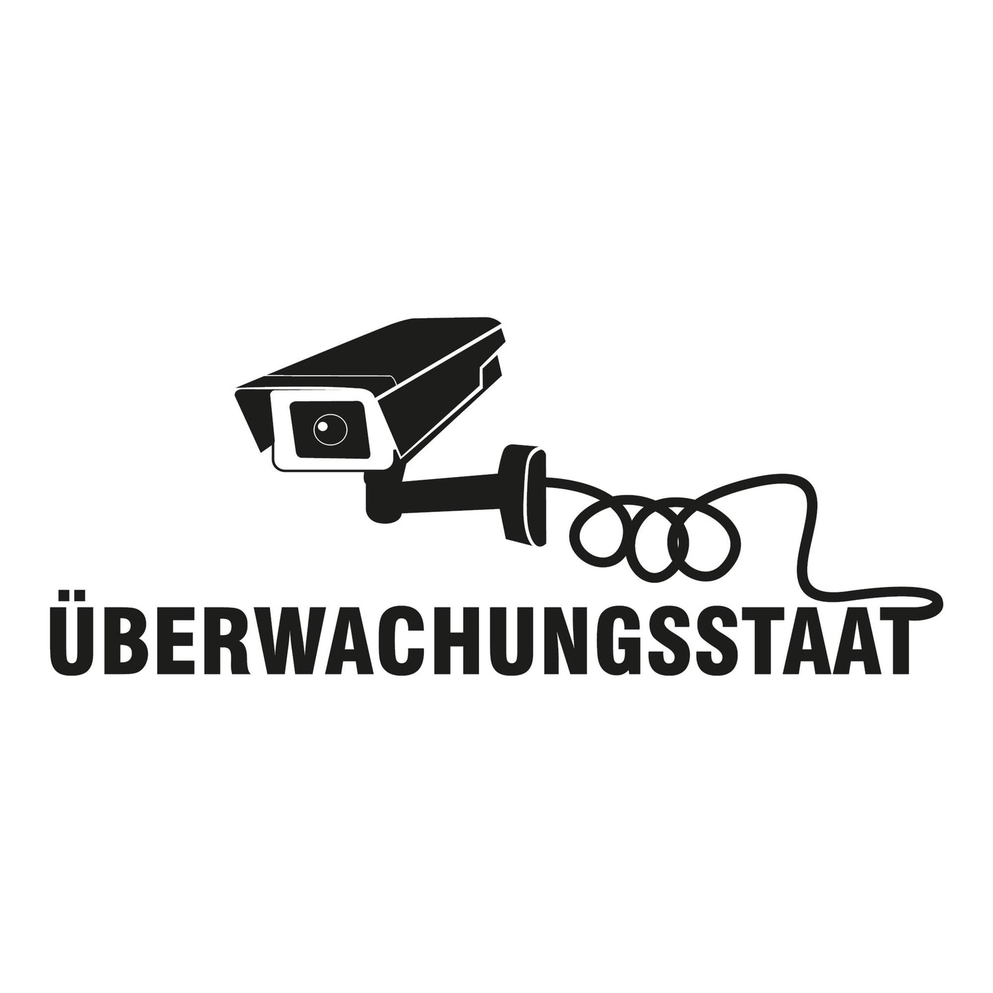 Autoaufkleber - Überwachungsstaat - 200x80mm