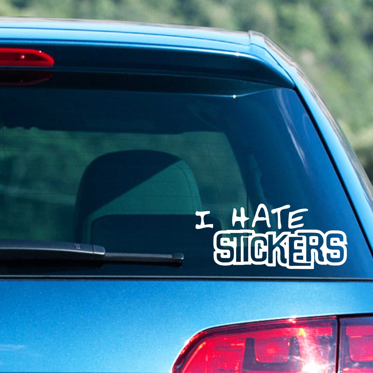 Autoaufkleber - I hate Stickers - 210x90 mm