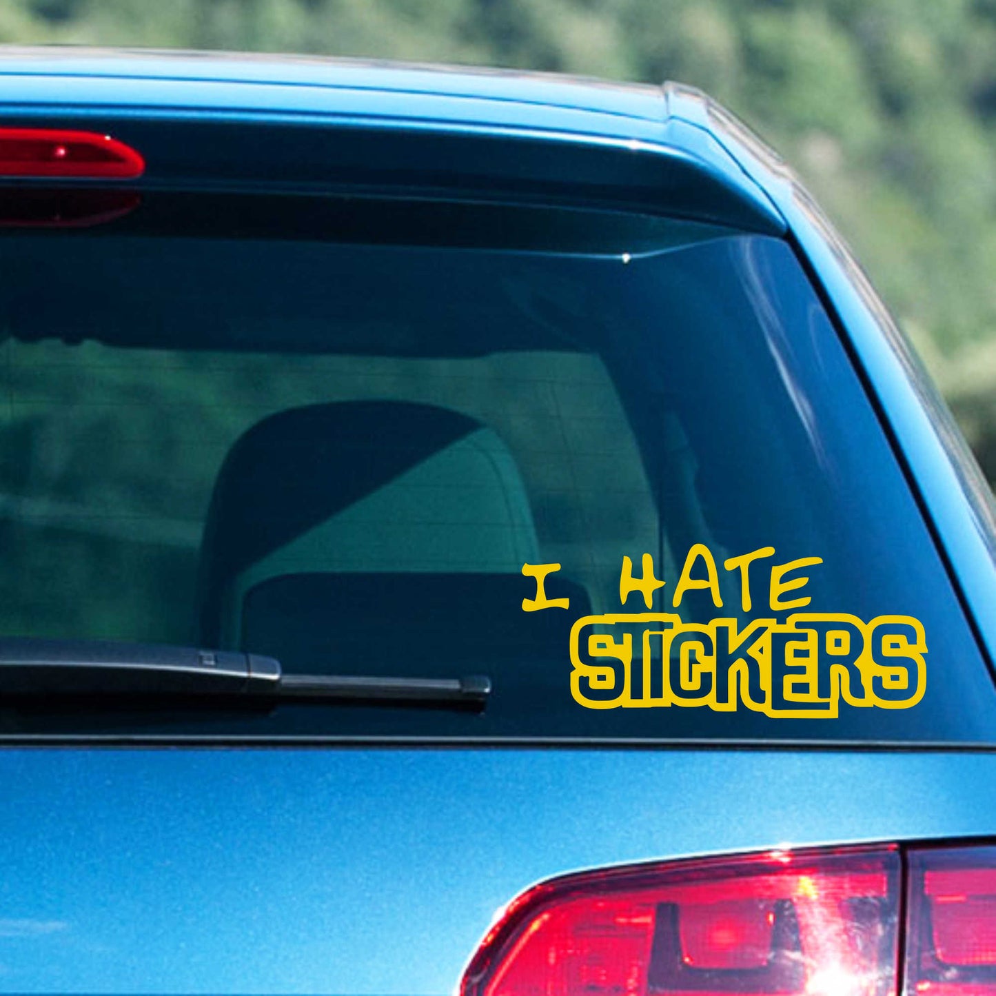 Autoaufkleber - I hate Stickers - 210x90 mm