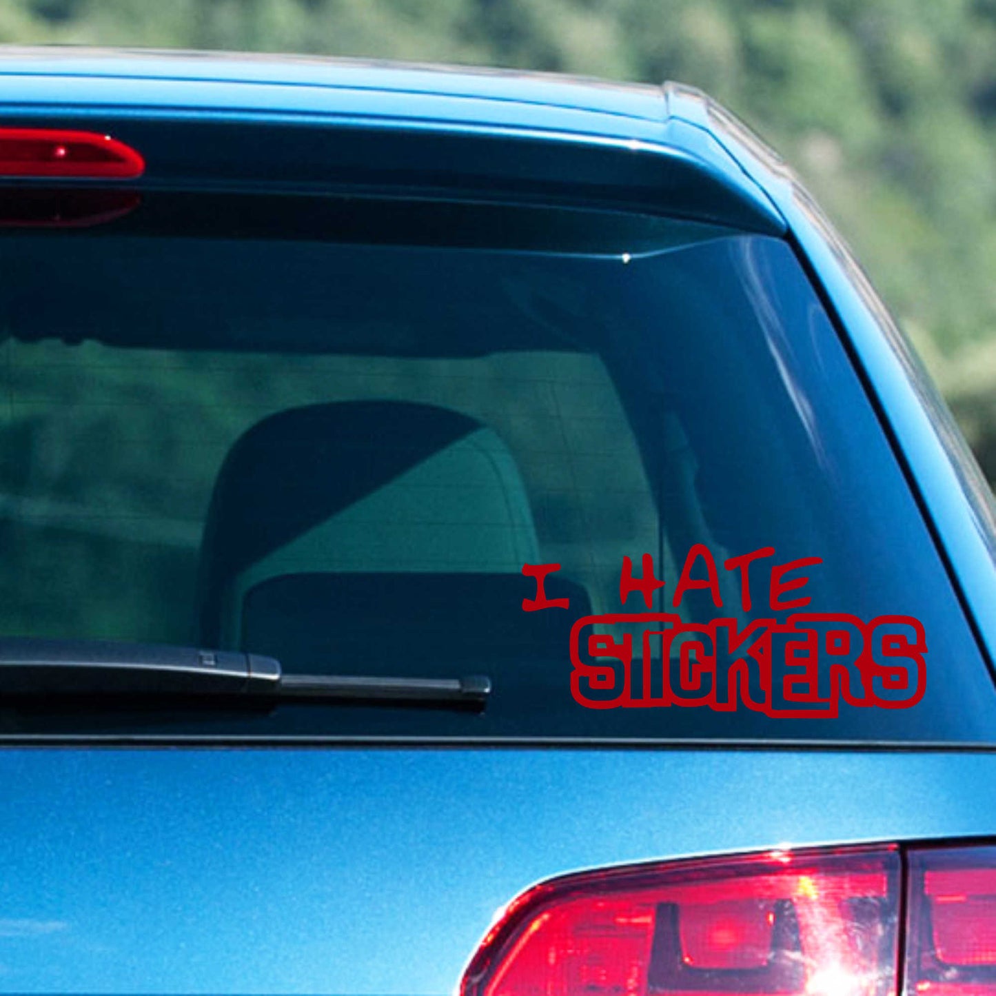 Autoaufkleber - I hate Stickers - 210x90 mm