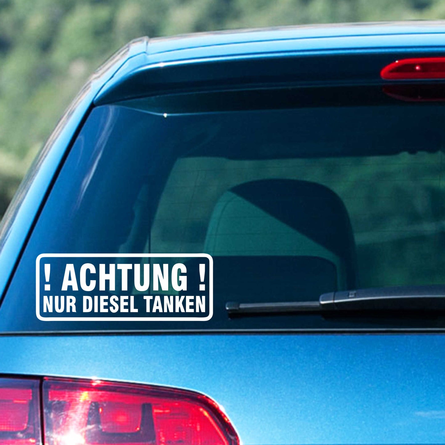 Autoaufkleber - ACHTUNG! - 210x80 mm