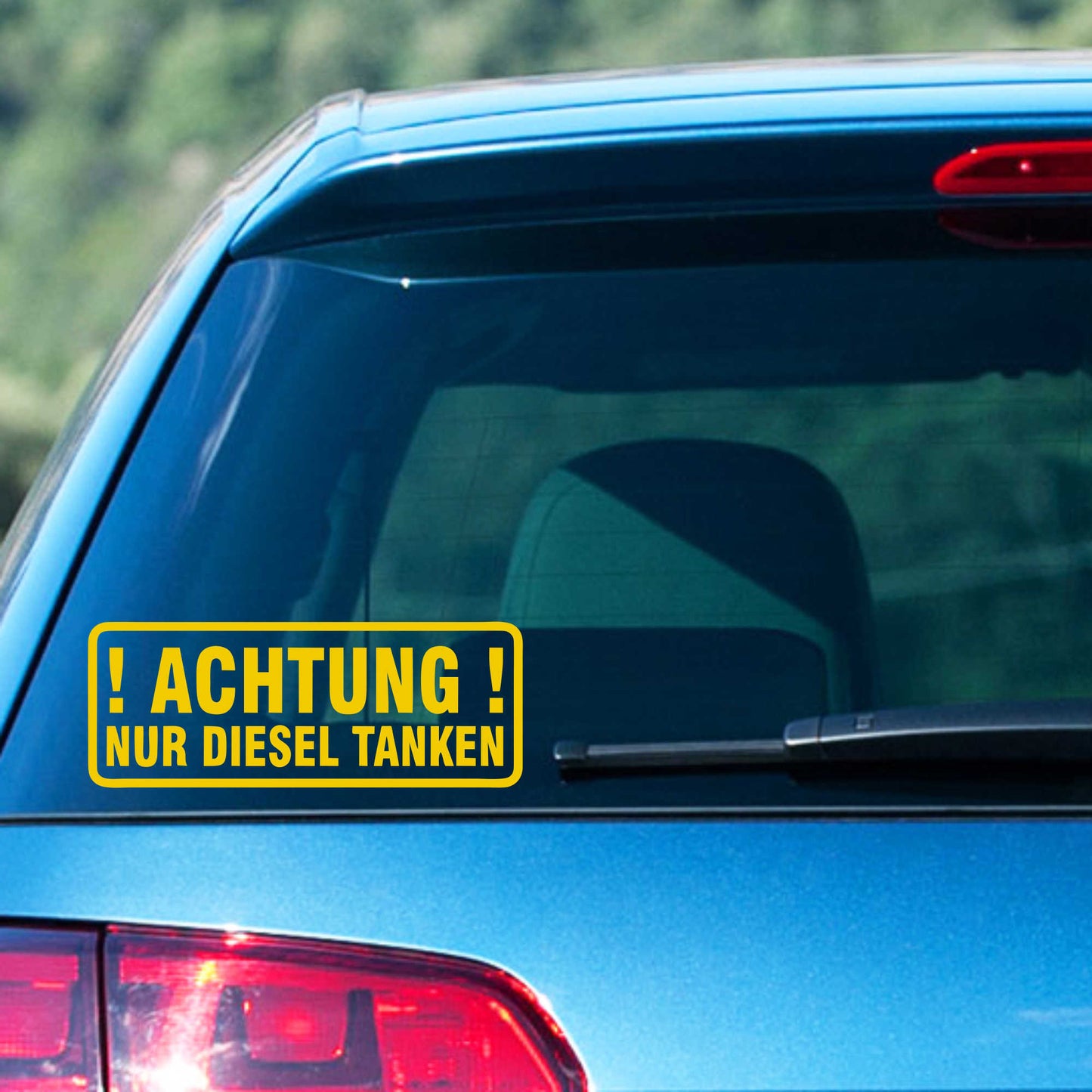 Autoaufkleber - ACHTUNG! - 210x80 mm