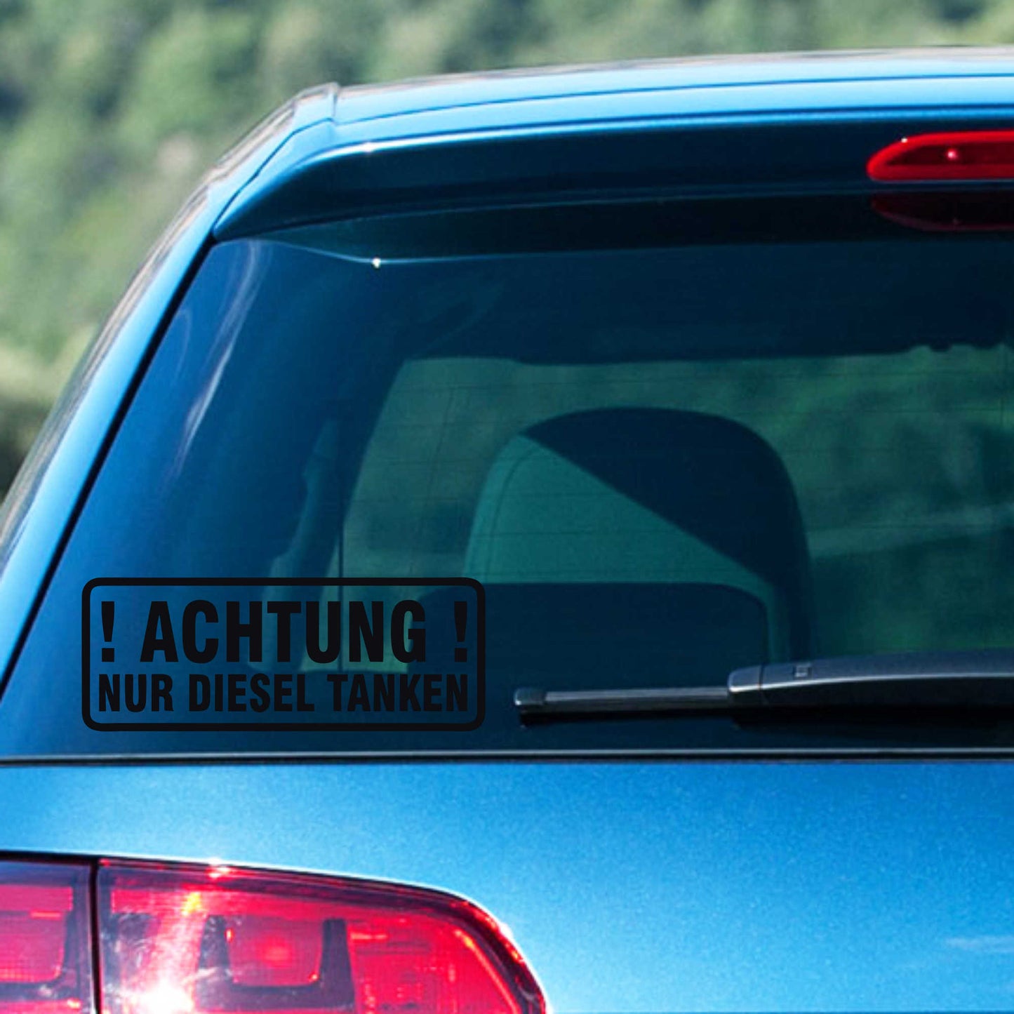 Autoaufkleber - ACHTUNG! - 210x80 mm