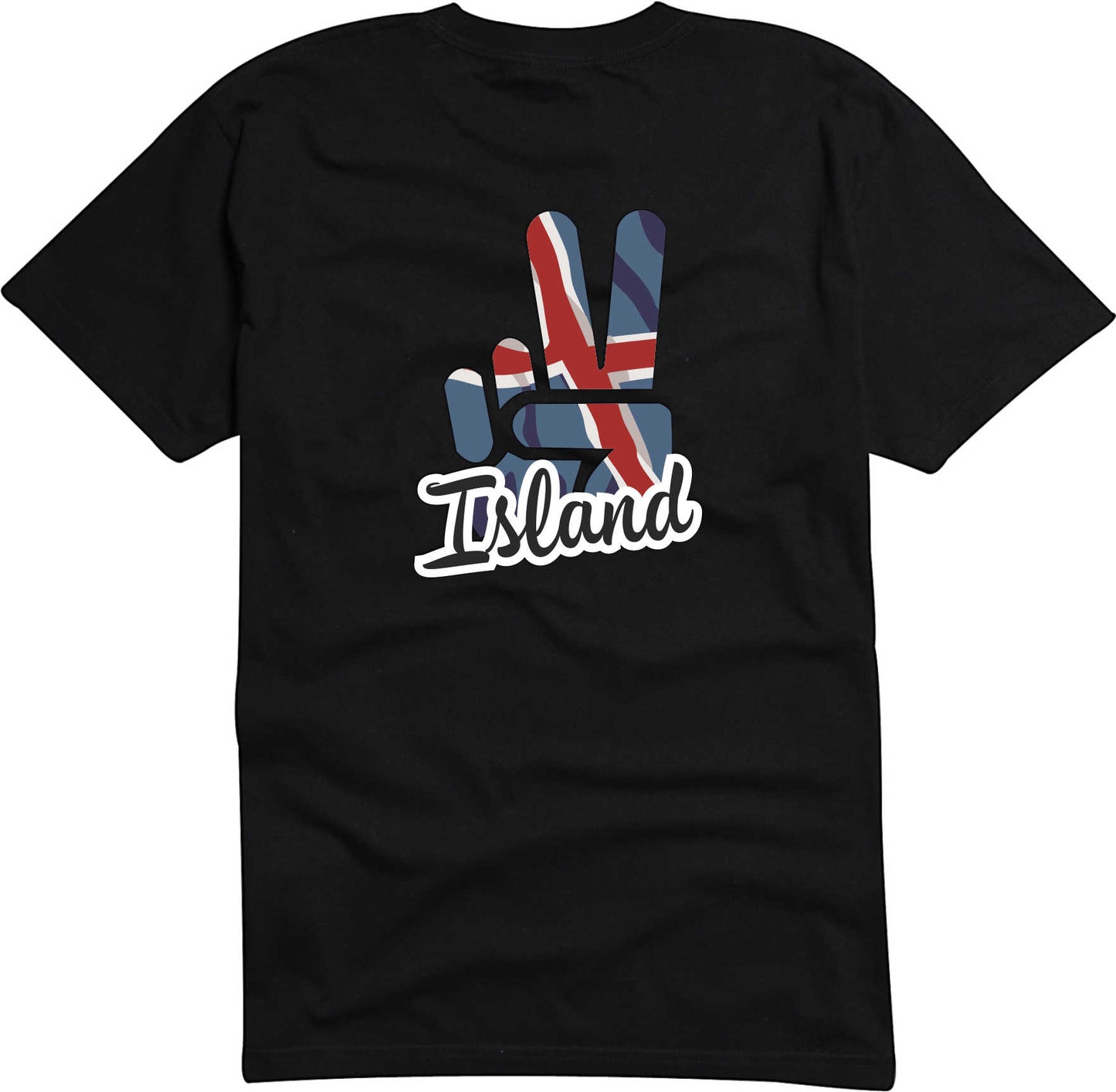 T-Shirt Herren - Victory - Flagge / Fahne - Island - Sieg